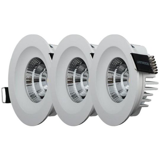 Designlight QB-305MW Downlight fast, 3-pack 3000K