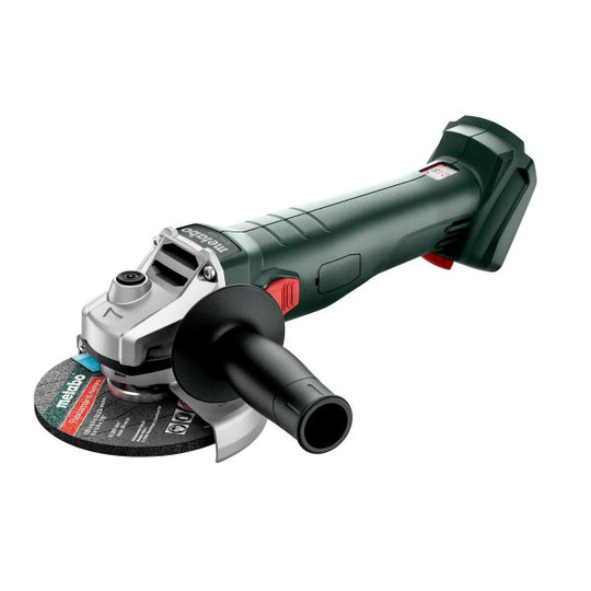 Metabo W 18 7-125 Vinkelslip utan batteri och laddare