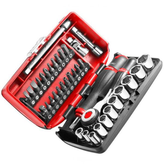 Facom R.360NANO Hylsnyckelsats 1/4", med spärrskaft