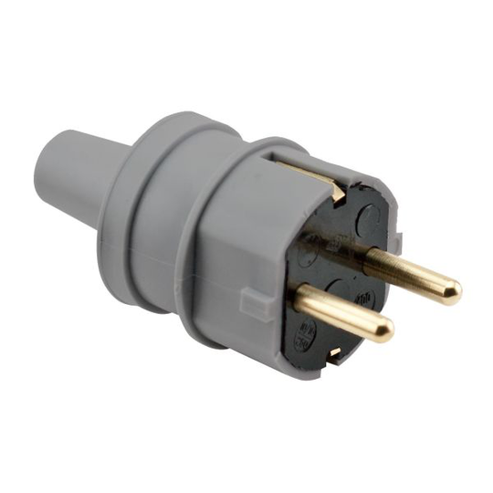 Gelia 81921331 Stickpropp PVC, IP44 Grå
