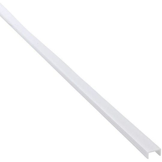 Hide-a-Lite U-profil Hög Täcklock till aluminiumprofiler, 2 m Opal