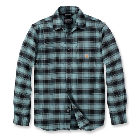 Carhartt 105945GE0-S Flanellskjorta mintgrön, svart S