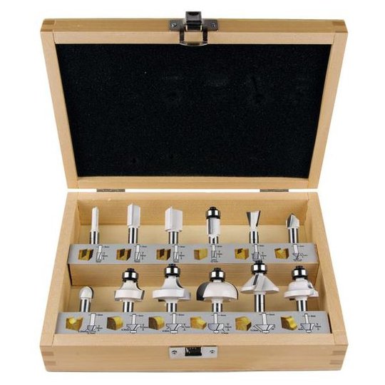 Makita D-53556 Frässet 12 delar, 8 mm
