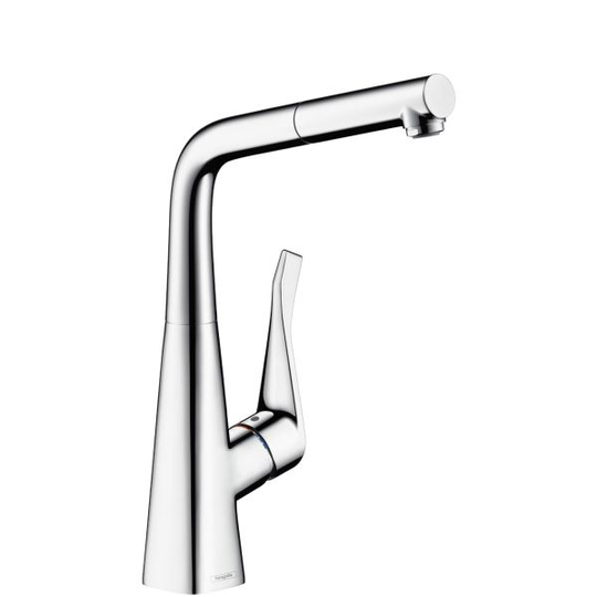 Hansgrohe Metris Köksblandare utdragbar pip