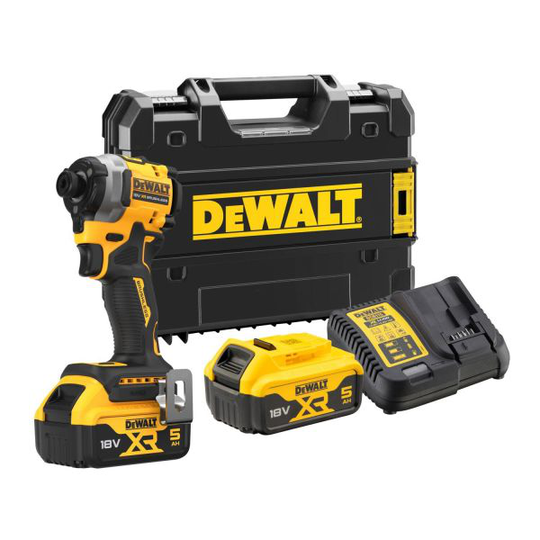 Dewalt DCF850P2T-QW Slagskruvdragare med batteri och laddare