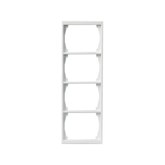 ABB Impressivo Täckram 2-vägs, vit 4-fack