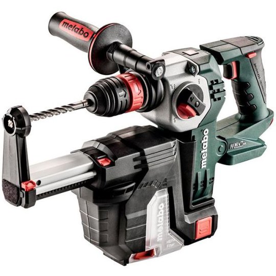 Metabo KHA 18 LTX BL 24 Quick Set ISA Kombihammare med utsug, utan batterier och laddare