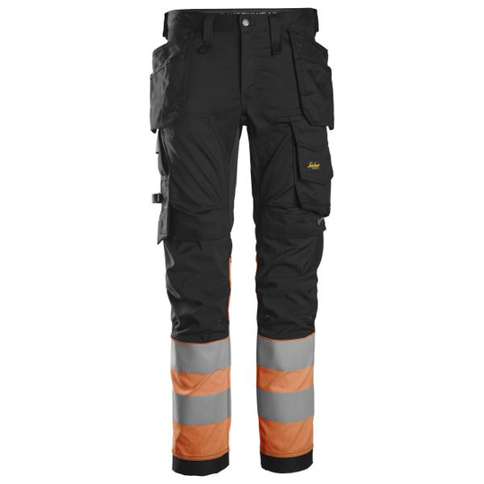 Snickers 6234 Arbetsbyxa svart/orange Strl 044
