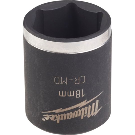 Milwaukee Shockwave Impact Duty Krafthylsa 3/8"-fäste, kort 18 mm