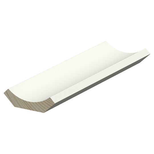 20X69 HÅLKÄLSLIST VIT L=2,4M | Beijerbygg Byggmaterial