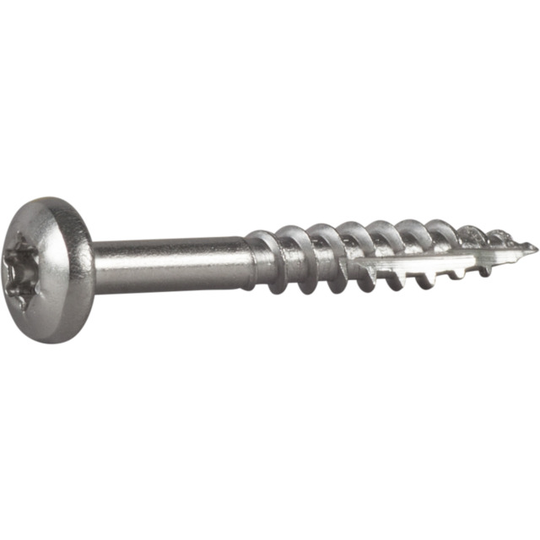 TRÄSKRUV ESSDRIVE KULLRIG SKALLE RF A2 4X20MM | Beijerbygg Byggmaterial