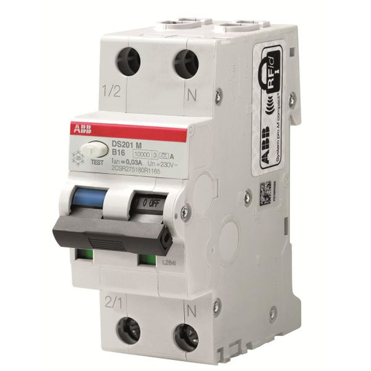 ABB 2CSR275480R3104 Personskyddsautomat 10kA, C-karakteristik, typ APR DS201M M C10 APR300