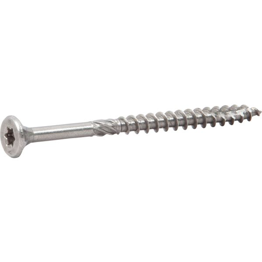 ESSVE ESSDRIVE Träskruv 6 mm Ø, försänkt, A4, 100-pack 60 mm