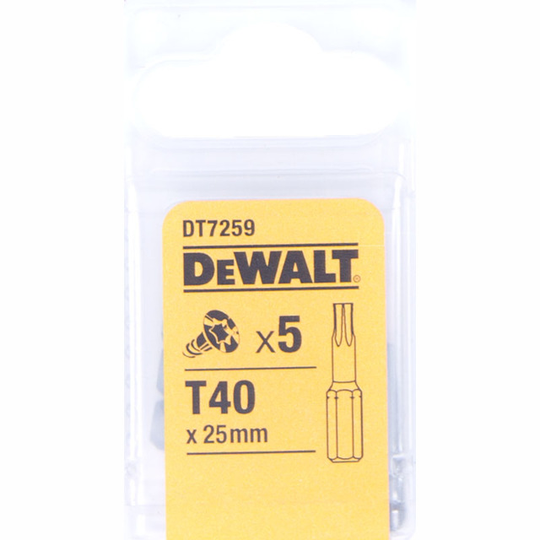BITS TORX TX T40 25MM 5-PACK | Beijerbygg Byggmaterial