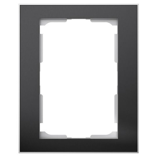 Elko EKO06291 Kombinationsram svart/aluminium, 1½-fack 1 x ½-fack