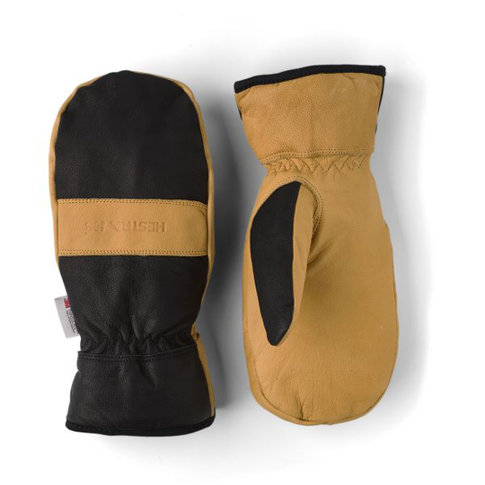 Hestra Job 74971-7 Winter Pro Mitt Vinterhandske tumhandske i skinn, svart/brun 7