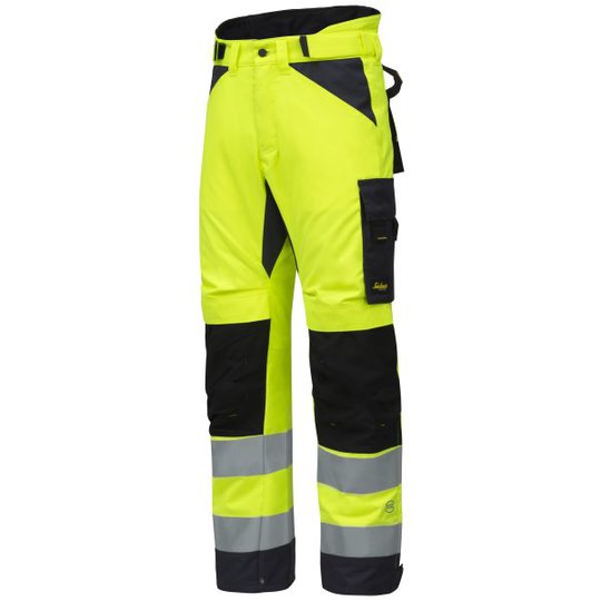 Snickers 6639 AllroundWork Vinterbyxa varsel, gul XS