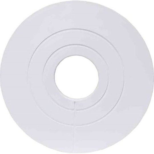 Gelia 3000540002 Täckbricka för avloppsrör, 110 X 170 mm, vit