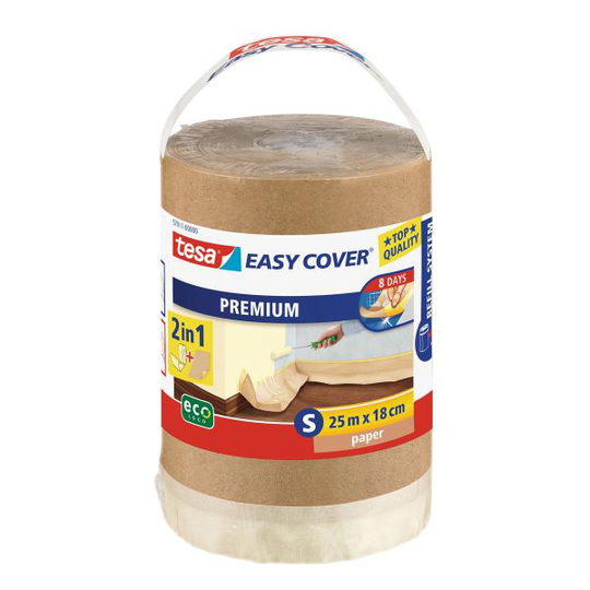 Tesa Easy Cover Premium Maskeringsfilm papper, 25 m x 180 mm