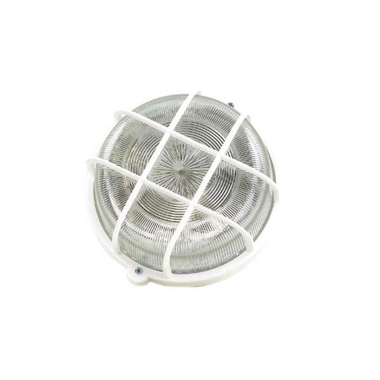 Gelia 110010240 Gallerarmatur rund, 100W, IP44 Vit