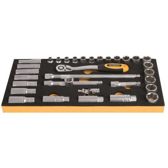 Ironside 102387 Hylsnyckelsats 33 delar, 3/8"