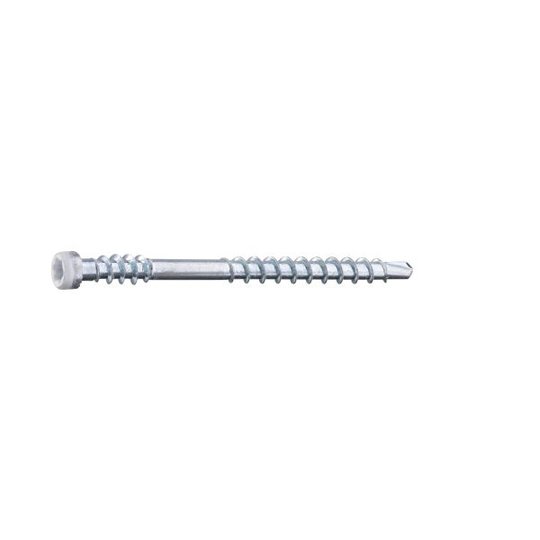 Grabber LTX48VITC Listskruv med bits 3,3 x 48 mm, 100-pack Vit