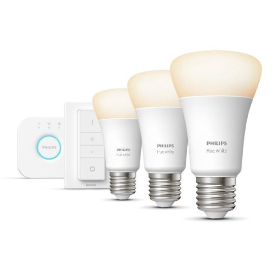 Philips Hue White Startpaket för smart belysning, 3 x 9W