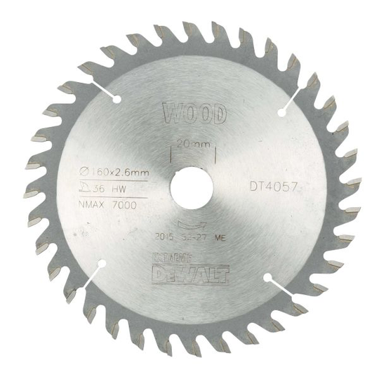 Dewalt DT4057-QZ Sågklinga 160 x 20 mm, 36T