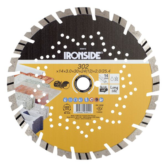 Ironside 203012 Diamantkapskiva 302 mm