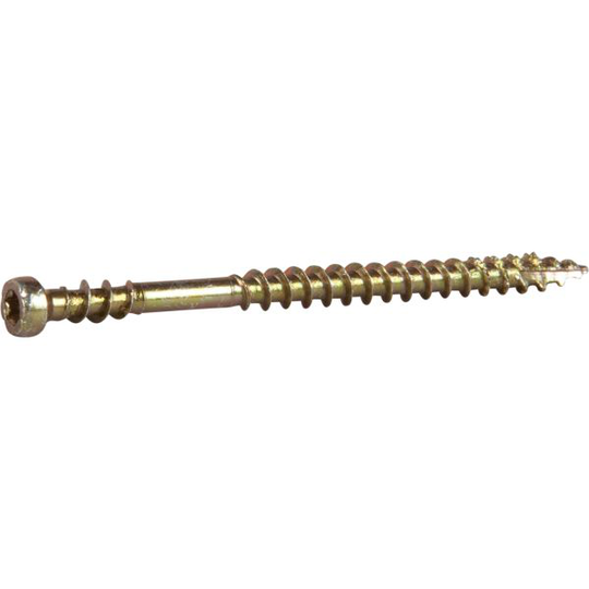 ESSVE 457155 Listskruv 3,9 mm Ø, gulkrom, TX10 57 mm, 100-pack