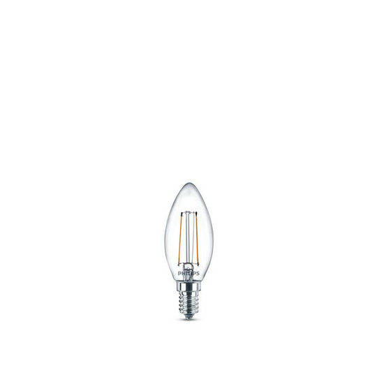 LEDLAMPA PHILIPS CLASSIC GLAS KRON E14 SRT4 VARMVIT KLAR 25W | Beijerbygg Byggmaterial