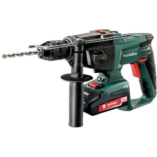 Metabo SBE 18 LTX Slagborrmaskin med 2,0Ah batterier och laddare