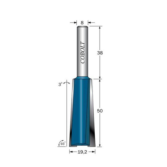 Cobolt 224-950 Gradfräs L=50, D=14 & 19,2