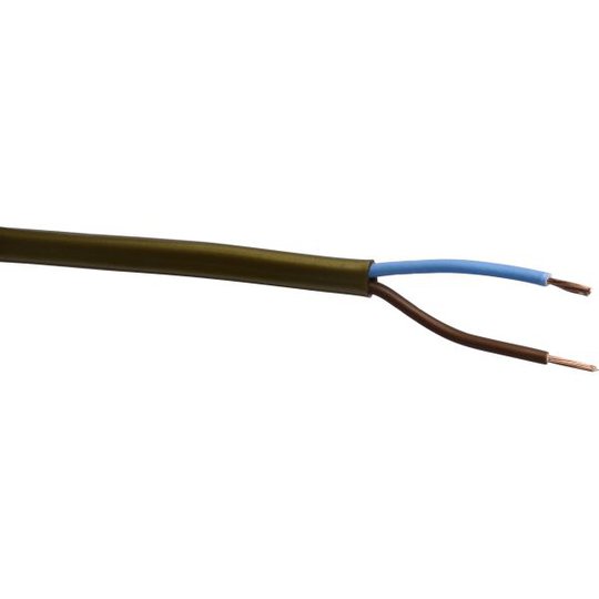 Gelia 40000305 Kabel SKX 2x0.75 mm², 100 m i bobin Guldbrons