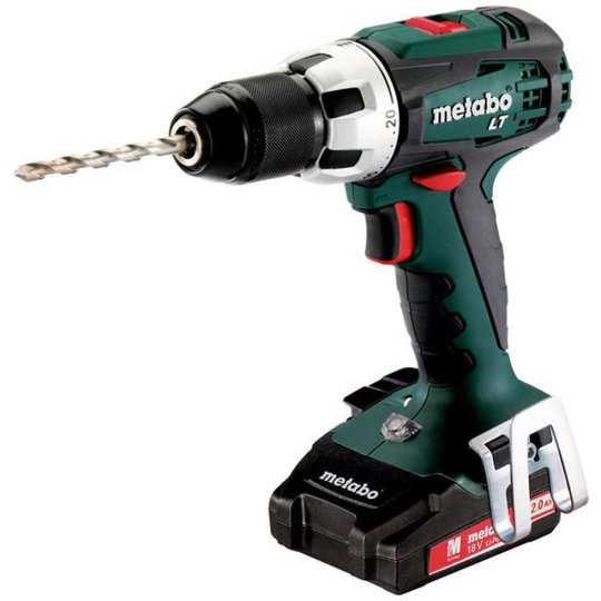 Metabo BS 18 LT Compact Borrskruvdragare med 2,0Ah batterier och laddare