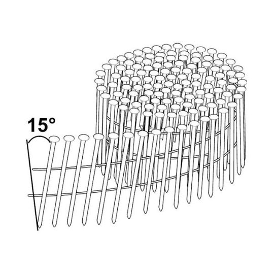 ESSVE M-Fusion Coilspik 15°, trådbandad 5400-pack, 2,5x50mm