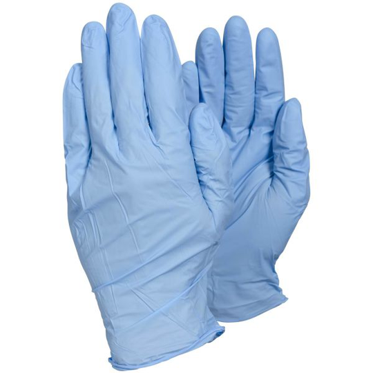 Tegera 84501 Engångshandske Blå nitril, Opudrad Strl 7, 100-pack