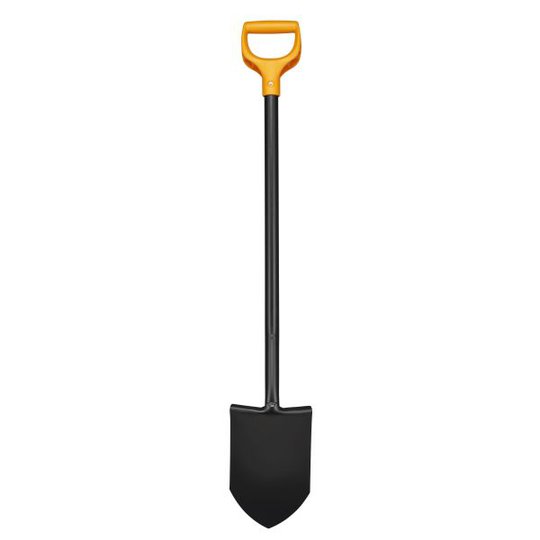 Fiskars Solid Grävspade spetsig, svart stål