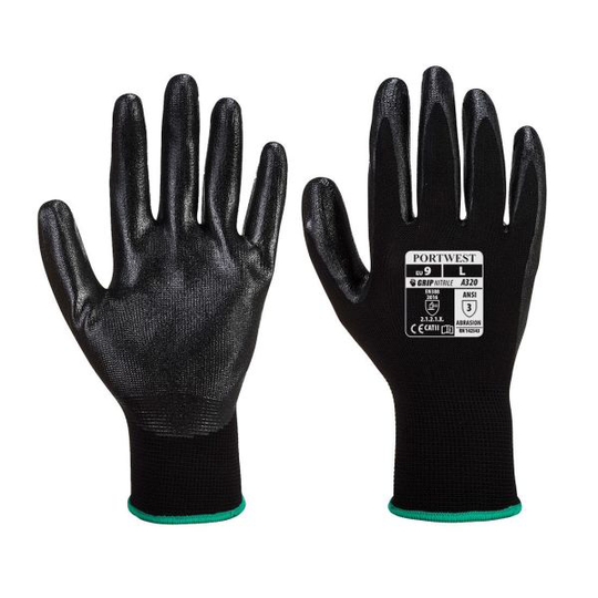 Portwest Dexti-Grip Handske svart L
