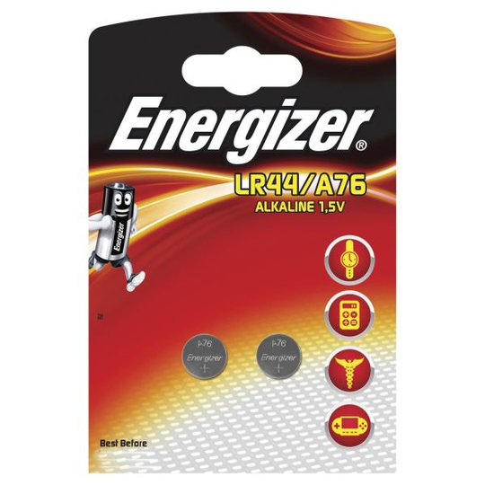 Energizer Alkaline LR44/A76 FSB2 Knappcellsbatteri 1,5 V, 2-pack
