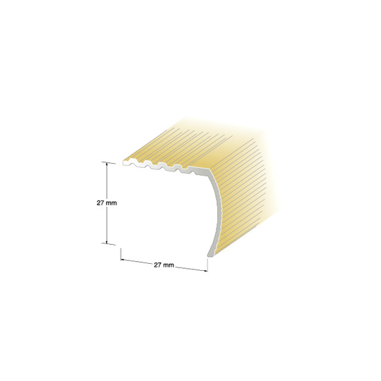 TRAPPNOS 29X29MM GULD 100CM | Beijerbygg Byggmaterial