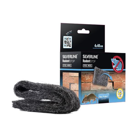 Silverline Rodentstop Stålull 4x400 mm