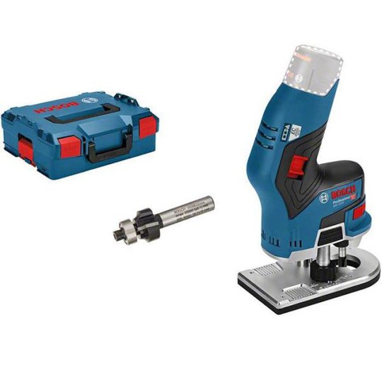 Bosch GKF 12V-8 Kantfräs utan batteri och laddare, i L-Boxx