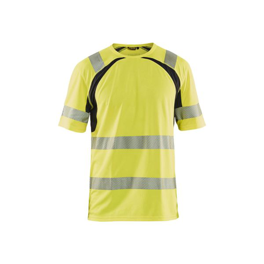Blåkläder 339710133399XS T-shirt varselgul/svart, UV-skyddad Stl XS