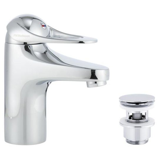 FM Mattsson 9000E 80635000 Tvättställsblandare med push down-ventil