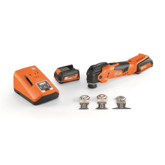 Fein MultiMaster AMM 300 Plus Start Multiverktyg med batterier, laddare och tillbehör