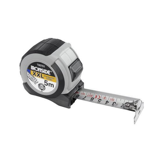 Ironside 100701 Måttband 5 mx27 mm, rostfritt