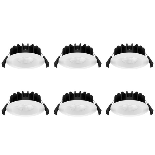 Westal WLD-R84 Downlight fast, 8 W, vit, 6-pack 3000 K, 600 lm