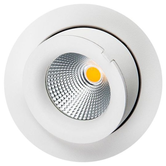 SG Armaturen Junistar Exclusive Downlight 9 W, matt vit