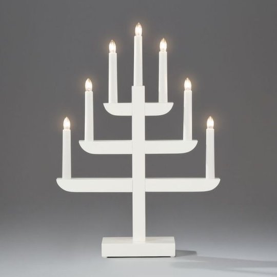 Konstsmide 2540-210 Elljusstake vit, 7 ljus